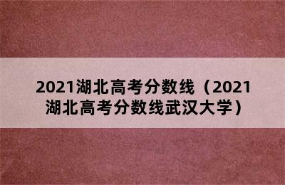 2021湖北高考分数线（2021湖北高考分数线武汉大学）