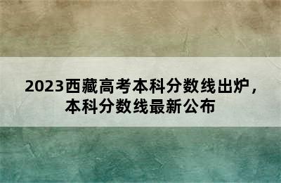 2023西藏高考本科分数线出炉，本科分数线最新公布