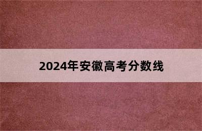 2024年安徽高考分数线