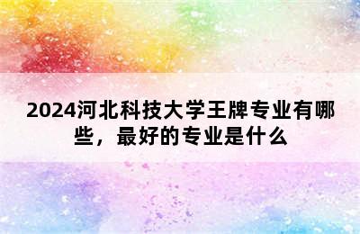 2024河北科技大学王牌专业有哪些，最好的专业是什么