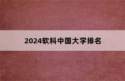 2024软科中国大学排名