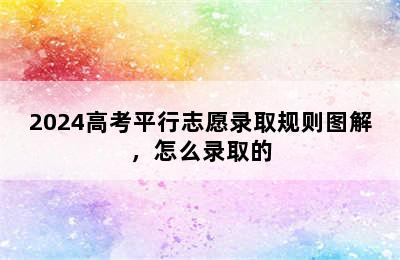 2024高考平行志愿录取规则图解，怎么录取的