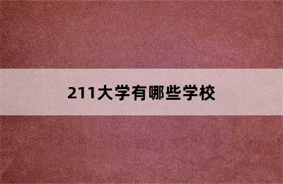 211大学有哪些学校