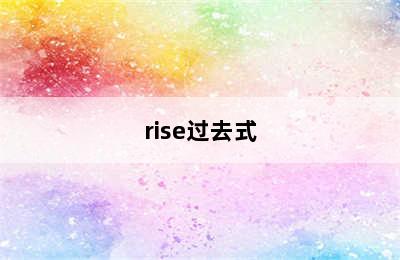 rise过去式