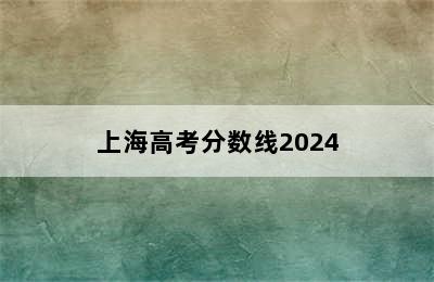 上海高考分数线2024