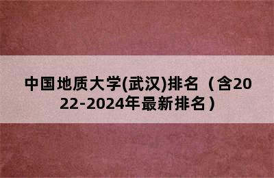 中国地质大学(武汉)排名（含2022-2024年最新排名）