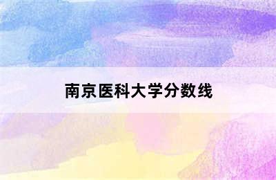 南京医科大学分数线