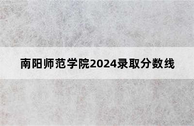 南阳师范学院2024录取分数线