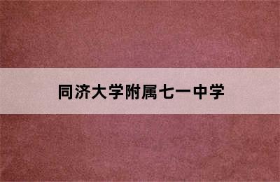 同济大学附属七一中学