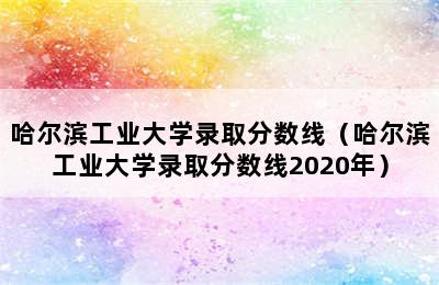 哈尔滨工业大学录取分数线（哈尔滨工业大学录取分数线2020年）