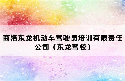 商洛东龙机动车驾驶员培训有限责任公司（东龙驾校）