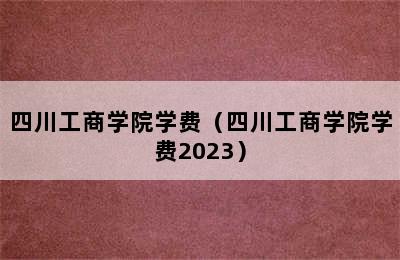 四川工商学院学费（四川工商学院学费2023）