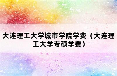大连理工大学城市学院学费（大连理工大学专硕学费）