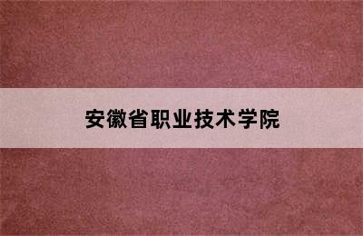 安徽省职业技术学院