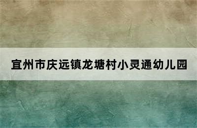 宜州市庆远镇龙塘村小灵通幼儿园