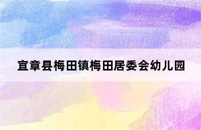 宜章县梅田镇梅田居委会幼儿园