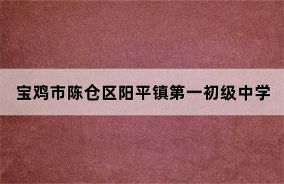 宝鸡市陈仓区阳平镇第一初级中学