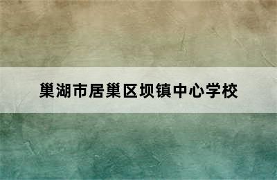 巢湖市居巢区坝镇中心学校