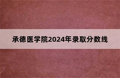 承德医学院2024年录取分数线