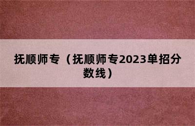 抚顺师专（抚顺师专2023单招分数线）