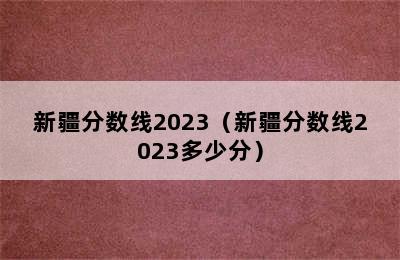 新疆分数线2023（新疆分数线2023多少分）