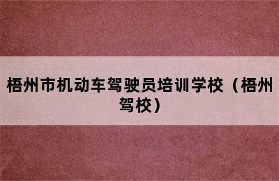 梧州市机动车驾驶员培训学校（梧州驾校）