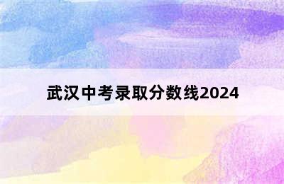 武汉中考录取分数线2024