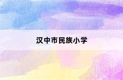 汉中市民族小学