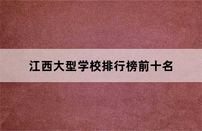 江西大型学校排行榜前十名