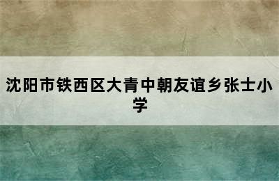 沈阳市铁西区大青中朝友谊乡张士小学