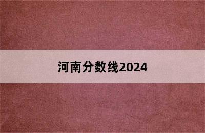 河南分数线2024