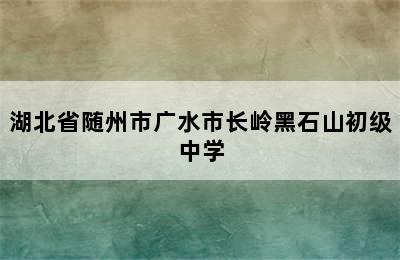湖北省随州市广水市长岭黑石山初级中学