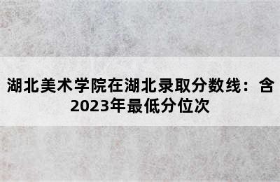 湖北美术学院在湖北录取分数线：含2023年最低分位次