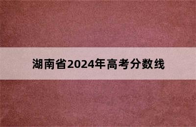 湖南省2024年高考分数线