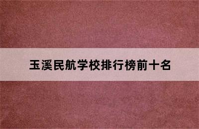 玉溪民航学校排行榜前十名