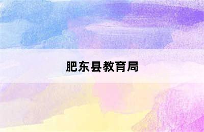 肥东县教育局