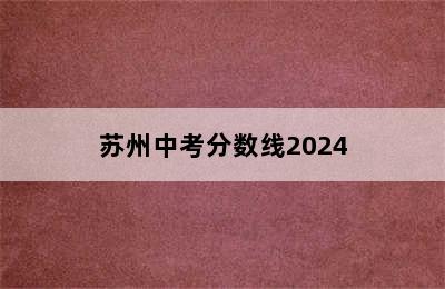 苏州中考分数线2024