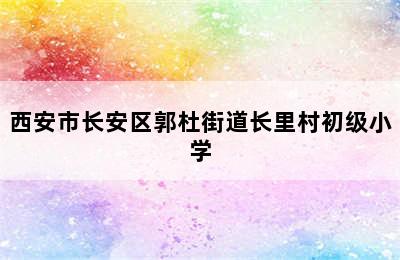 西安市长安区郭杜街道长里村初级小学