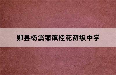 郧县杨溪铺镇桂花初级中学