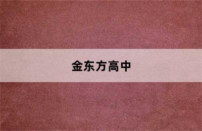 金东方高中