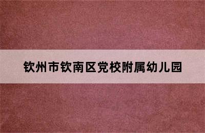 钦州市钦南区党校附属幼儿园