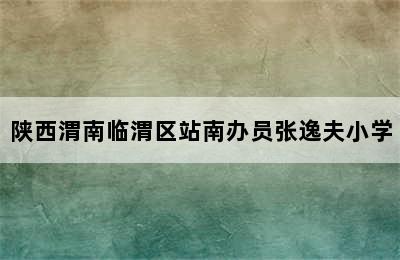 陕西渭南临渭区站南办员张逸夫小学