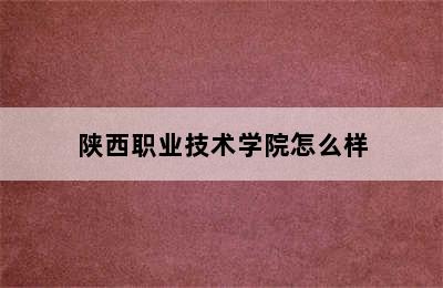 陕西职业技术学院怎么样