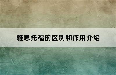 雅思托福的区别和作用介绍