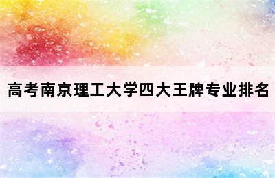 高考南京理工大学四大王牌专业排名